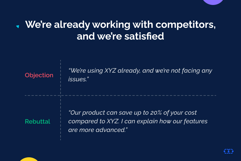 Sales Objection: We’re already working with competitors, and we’re satisfied