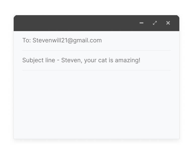 Example of compelling subject line