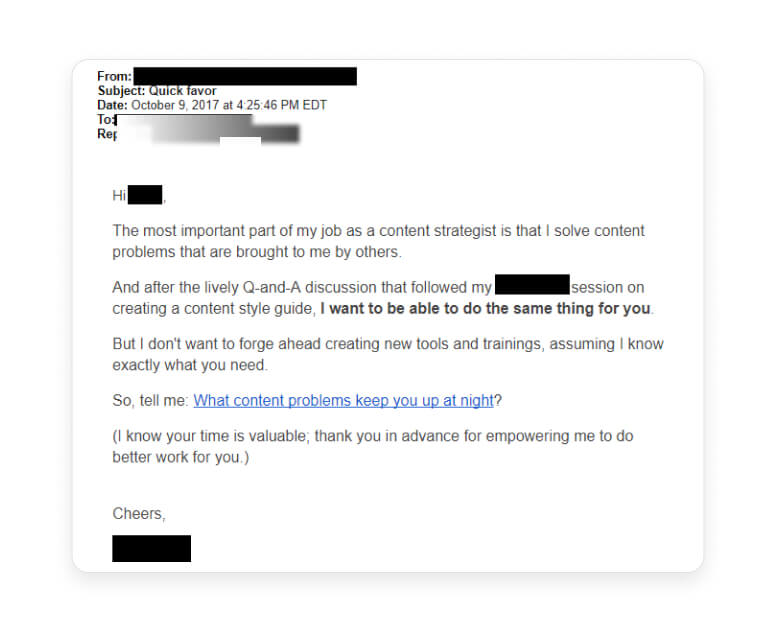 Cold email call to action examples