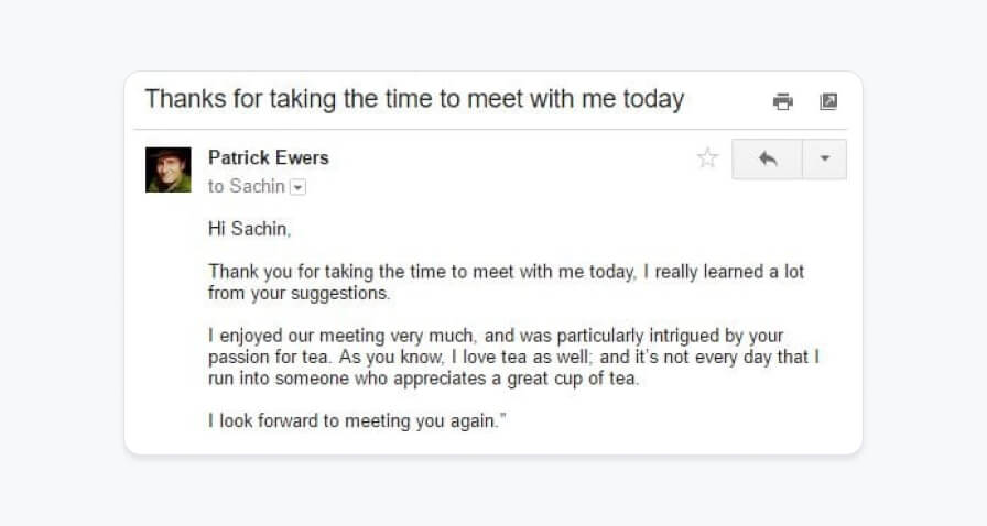 Follow-up email after meeting example