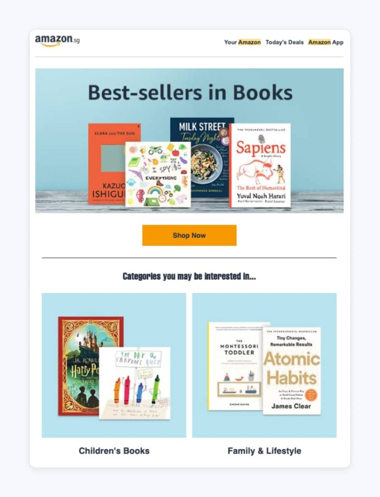 Amazon's AI-driven product recommendations example