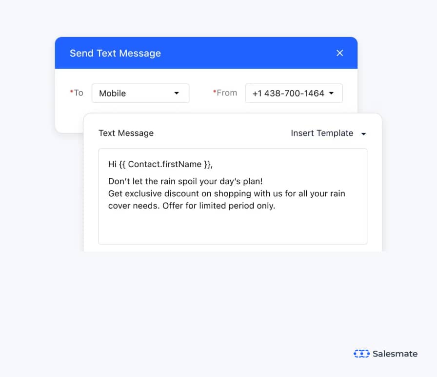 Salesmate- A text messaging CRM