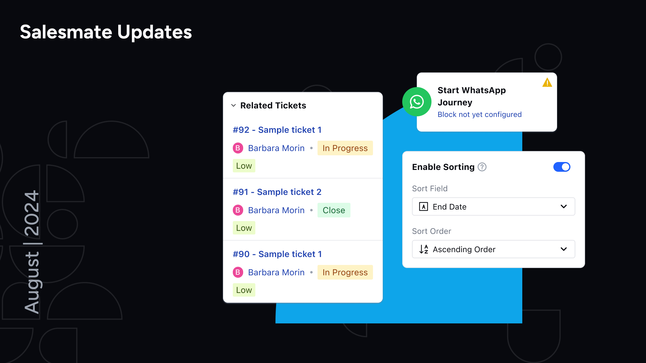 Salesmate August release notes