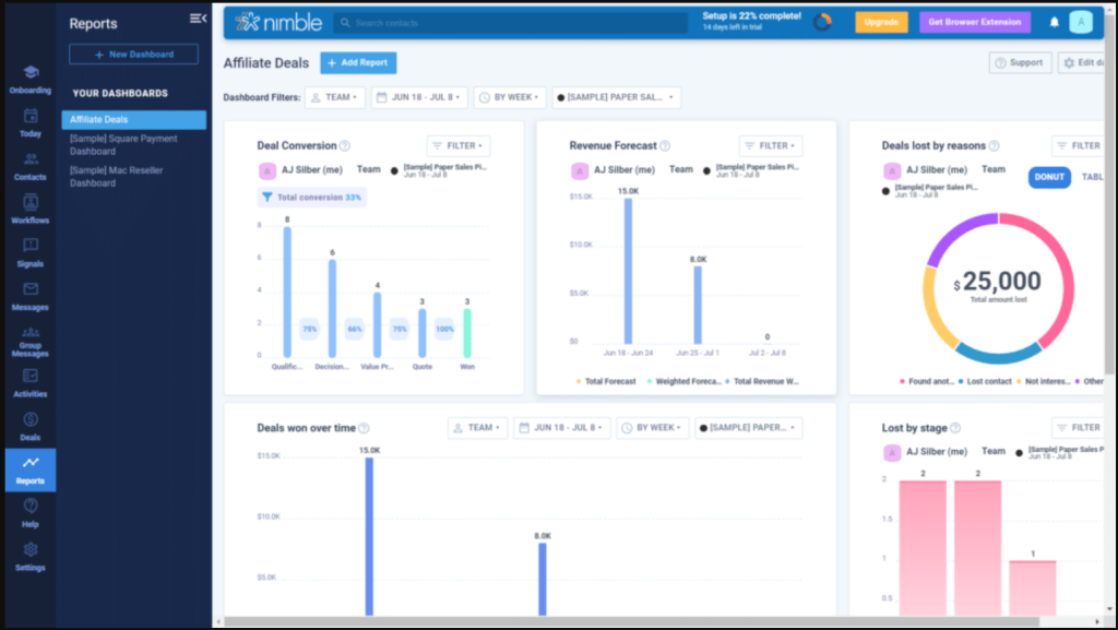 Nimble recruitment CRM for small businesses