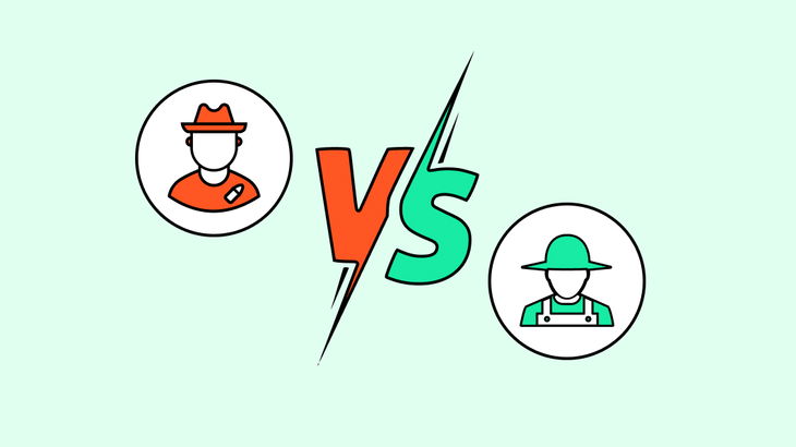 Hunters vs. farmer sales models: Find real personas of your sales reps