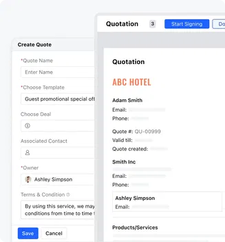 Create and send proposals instantly Create and send proposals instantly