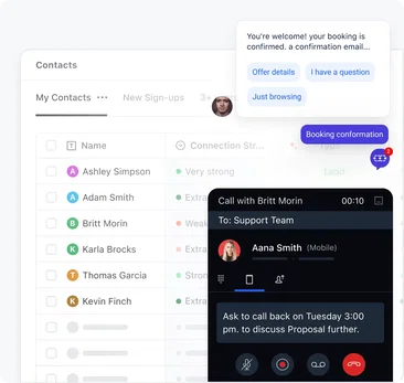 Stay connected without leaving your CRM Stay connected without leaving your CRM