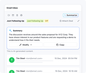 Your personal AI-assistant inside CRM Your personal AI-assistant inside CRM