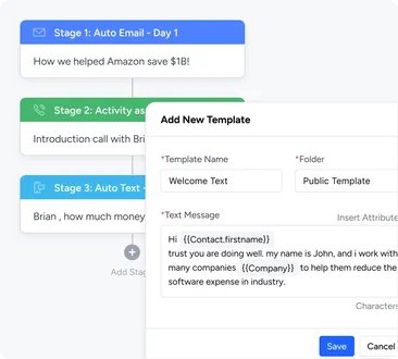 Automate lead nurturing with personalized engagement Automate lead nurturing with personalized engagement
