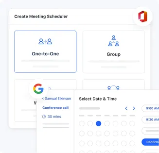 Book meetings for yourself Book meetings for yourself