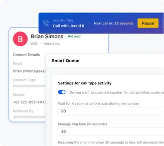 Choose the wait time between calls Choose the wait time between calls