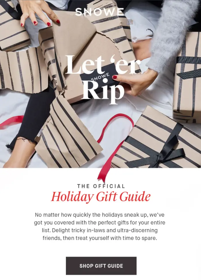 Free Christmas shopping guide for customers Template