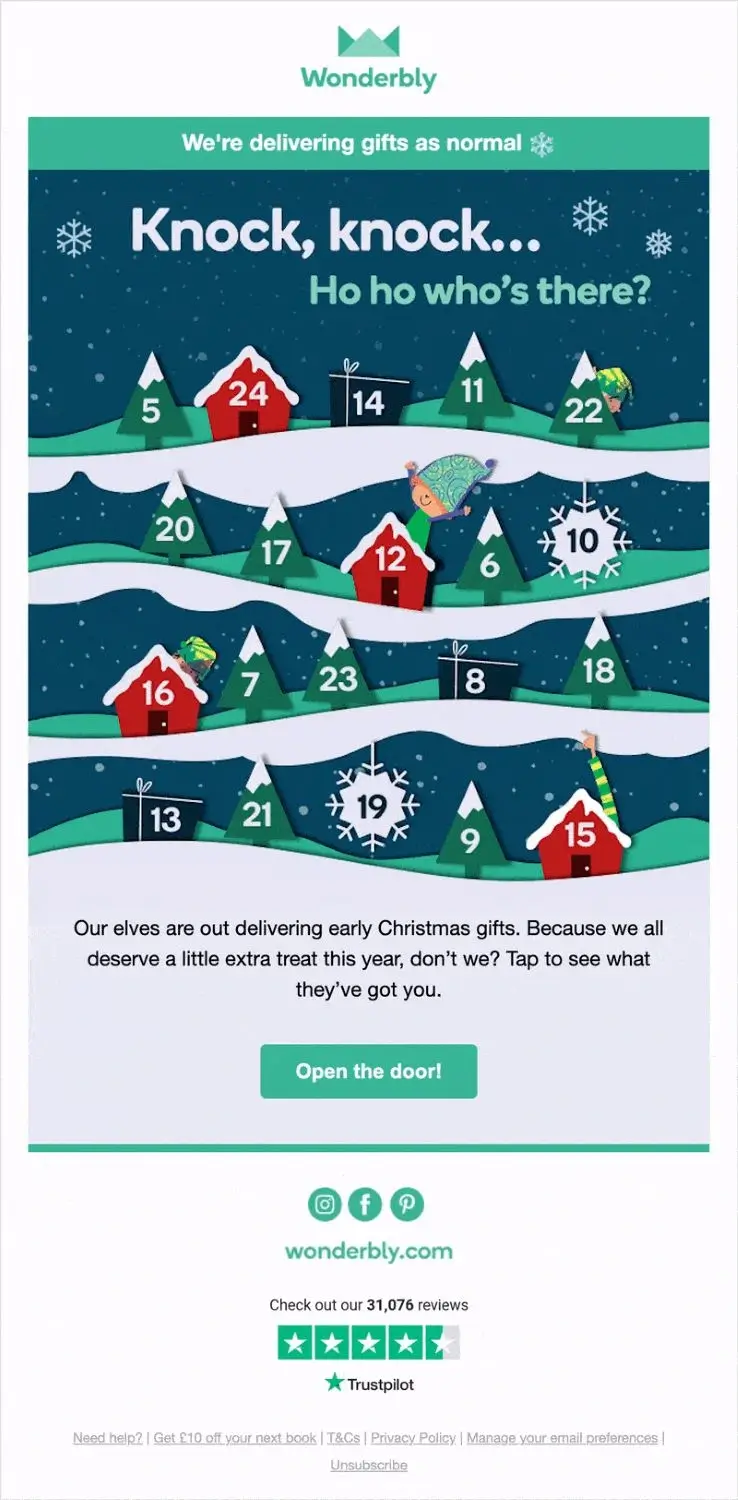 Best Christmas email template