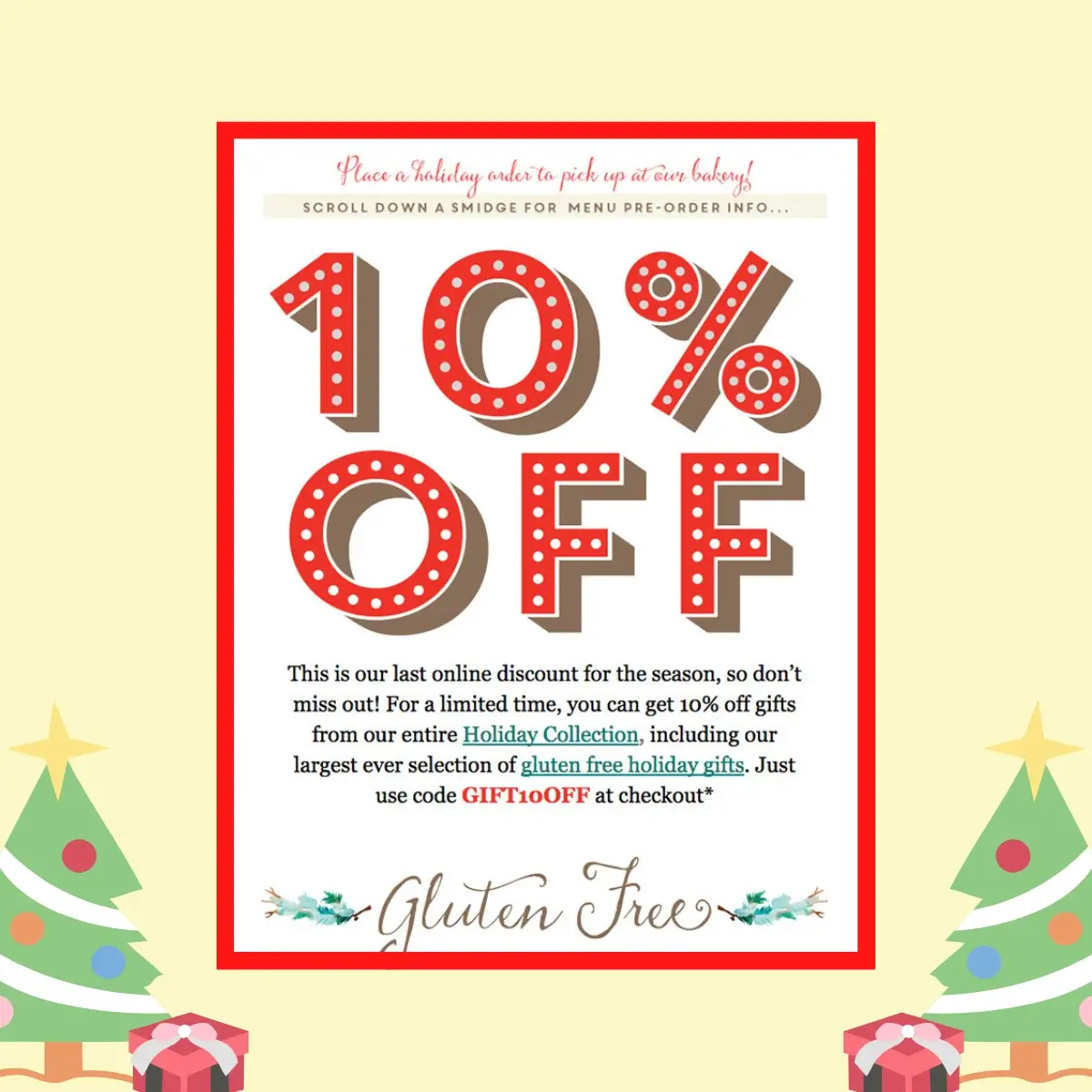 Christmas free shipping promotion email template