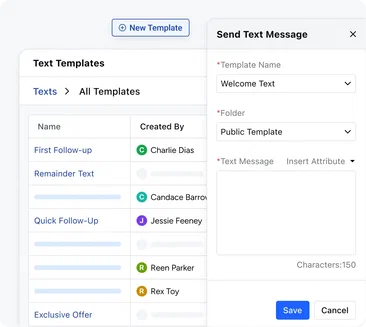 Craft compelling and re-usable text templates with SMS CRM Craft compelling and re-usable text templates with SMS CRM