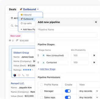 Create and customize multiple sales pipelines flawlessly Create and customize multiple sales pipelines flawlessly