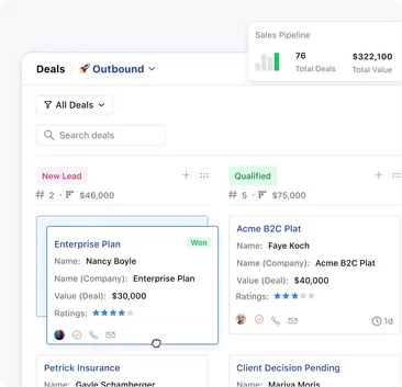 Create and manage deals in a blink! Create and manage deals in a blink!