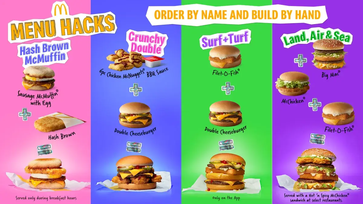 McDonald's meal combos 