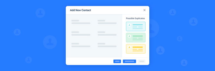 Improved deduplication for resolving contact redundancy