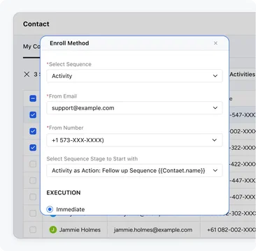 Enroll contacts from CRM Enroll contacts from CRM