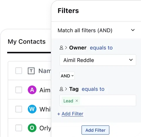 Filter and Sort