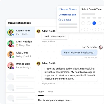 Turn inquiries into insured clients automatically. Turn inquiries into insured clients automatically.
