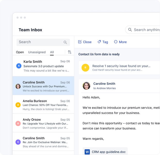 Organize your conversations with email threading