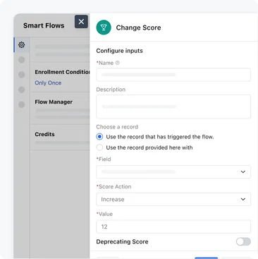 Increase or deprecate scores based on your needs Increase or deprecate scores based on your needs