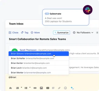 Keep everyone in a close loop Keep everyone in a close loop