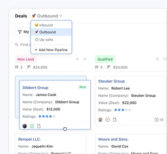 Keep your sales pipeline organized and moving Keep your sales pipeline organized and moving