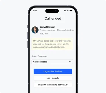 Log calls, add notes, make appointments, and much more! Log calls, add notes, make appointments, and much more!