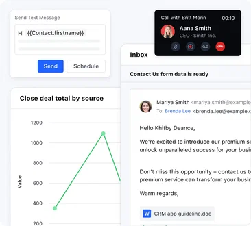 Manage pipeline, communication, and follow-up from one CRM Manage pipeline, communication, and follow-up from one CRM
