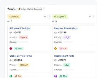 Resolve issues quickly with a built-In ticketing system Resolve issues quickly with a built-In ticketing system