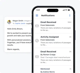 Never miss a follow up with personalized notifications & reminders Never miss a follow up with personalized notifications & reminders
