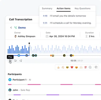 Personalize your outreach with real call insights Personalize your outreach with real call insights