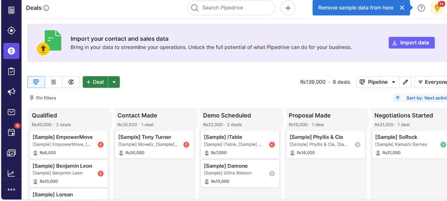 Pipedrive Dashboard