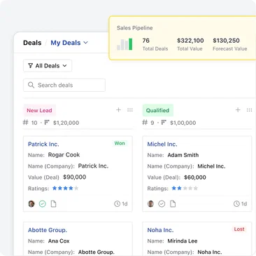 Prioritize the deals that deserve your team’s attention Prioritize the deals that deserve your team’s attention