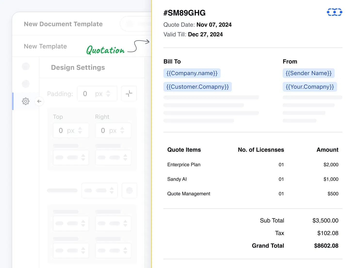 Salesmate: Quote Management