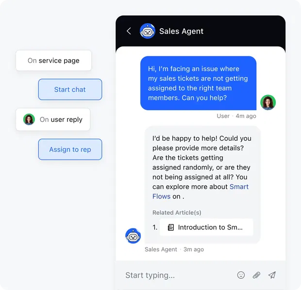 Real-time engagement with live chat Real-time engagement with live chat