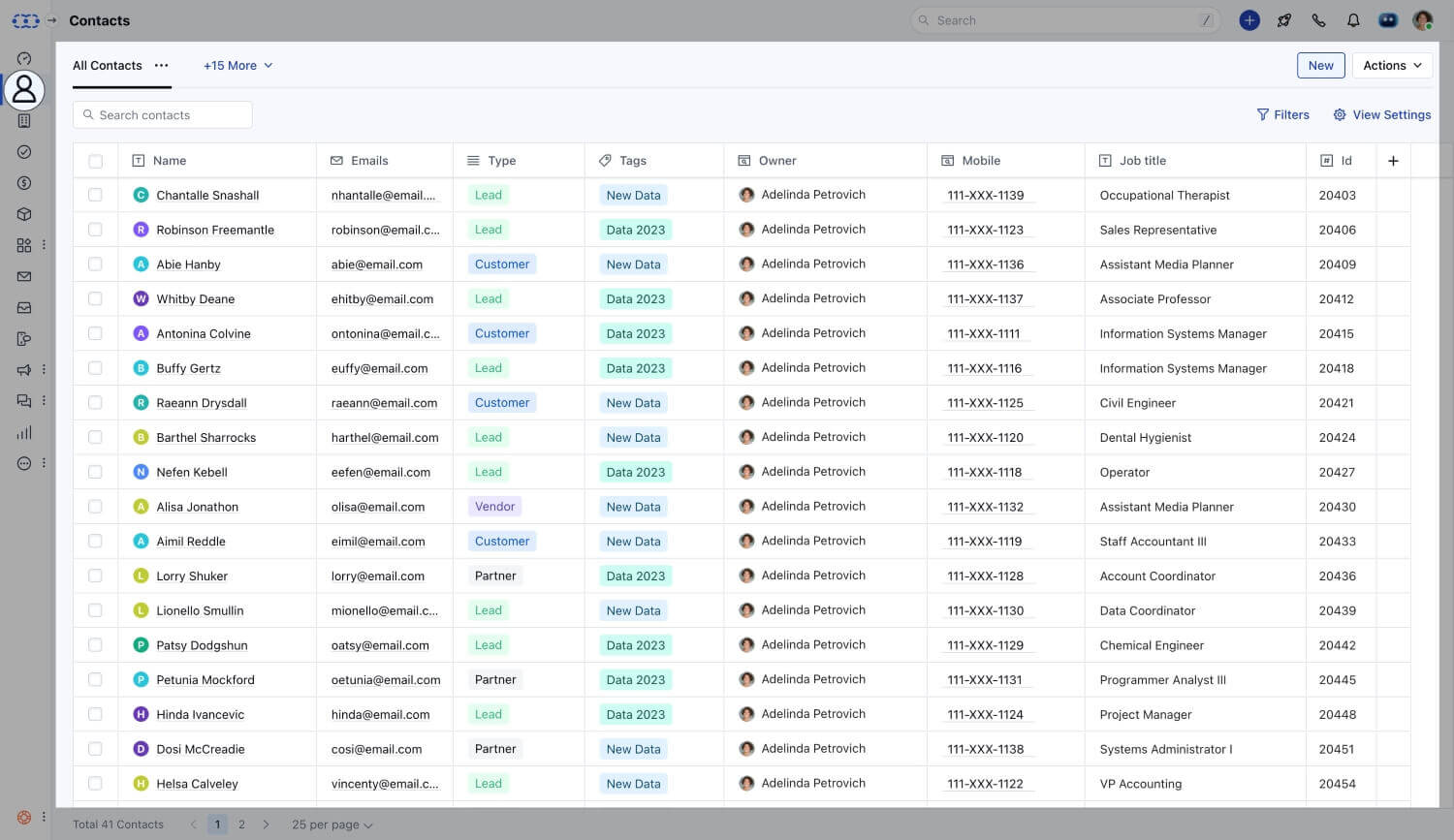 Salesmate dashboard