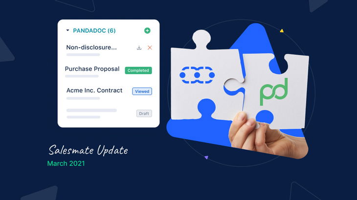 Salesmate + PandaDoc integration: Manage sales proposals with ease