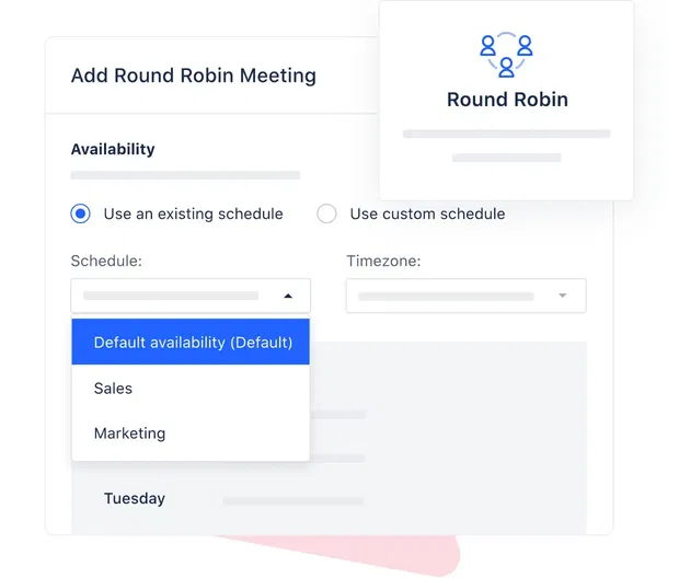 Schedule meetings from inside CRM