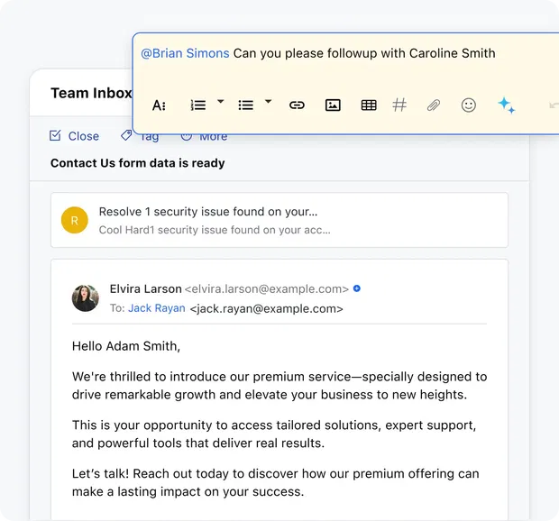 Sell together as a team and close more deals Sell together as a team and close more deals
