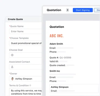 Send professional quotes in minutes Send professional quotes in minutes
