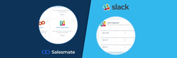 Salesmate CRM Integration with Slack