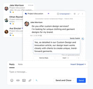 Smart response suggestions Smart response suggestions