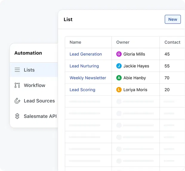 Step 2: Create a list of contacts Step 2: Create a list of contacts