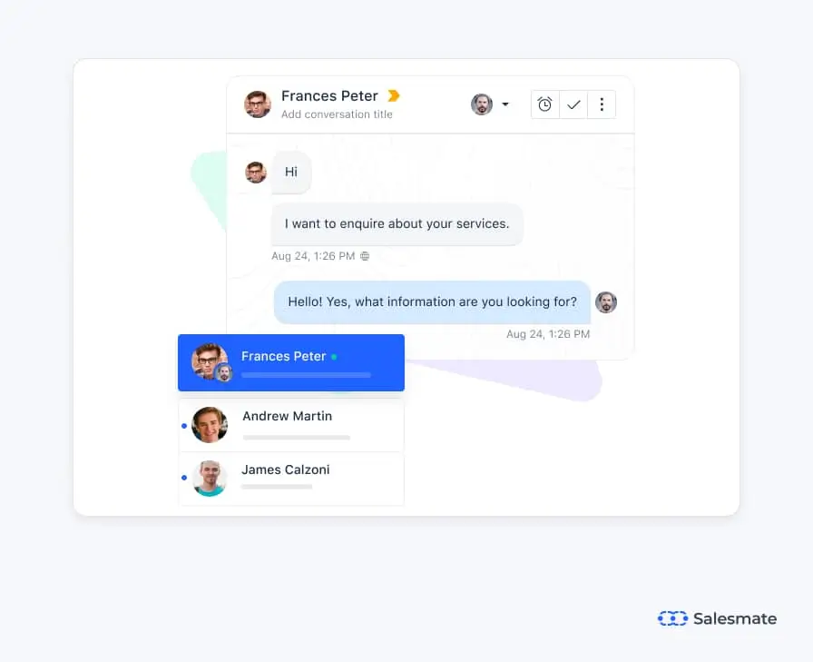 Salesmate - Address queries instantly 