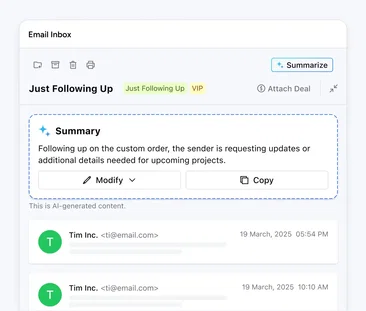 The first CRM you can talk to The first CRM you can talk to