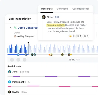 Unlock conversation intelligence Unlock conversation intelligence